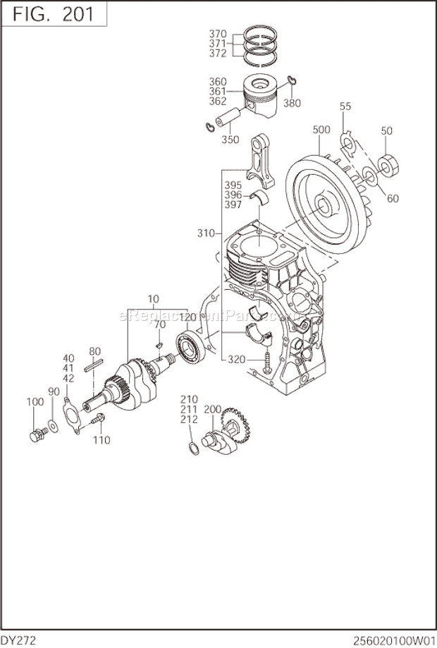 Subaru / Robin DY272DD0150 Engine Page D Diagram