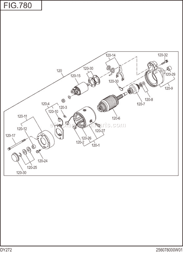 Subaru / Robin DY272DS2810 Engine Page M Diagram