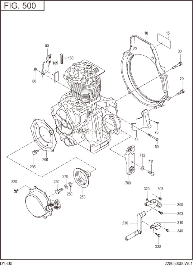 Subaru / Robin DY300D33210 Engine Cooling,Starting Diagram