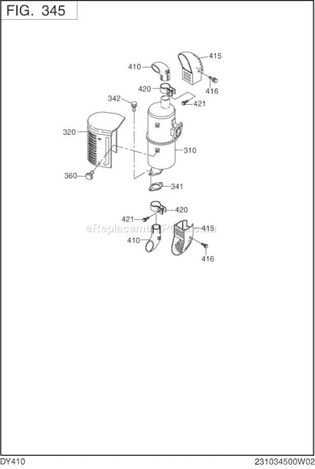 Subaru / Robin DY410D83270 Engine Page G Diagram