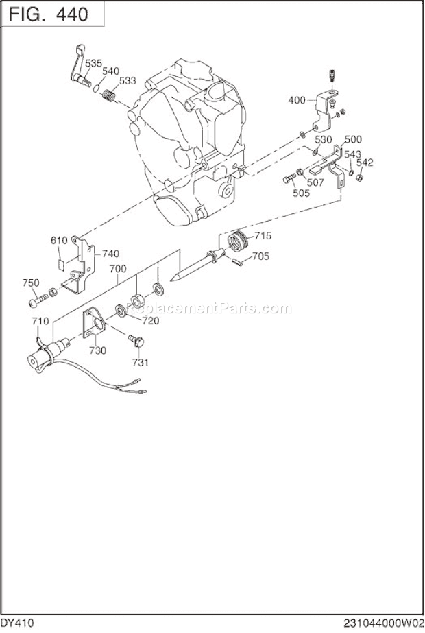 Subaru / Robin DY410DS1751 Engine Page I Diagram