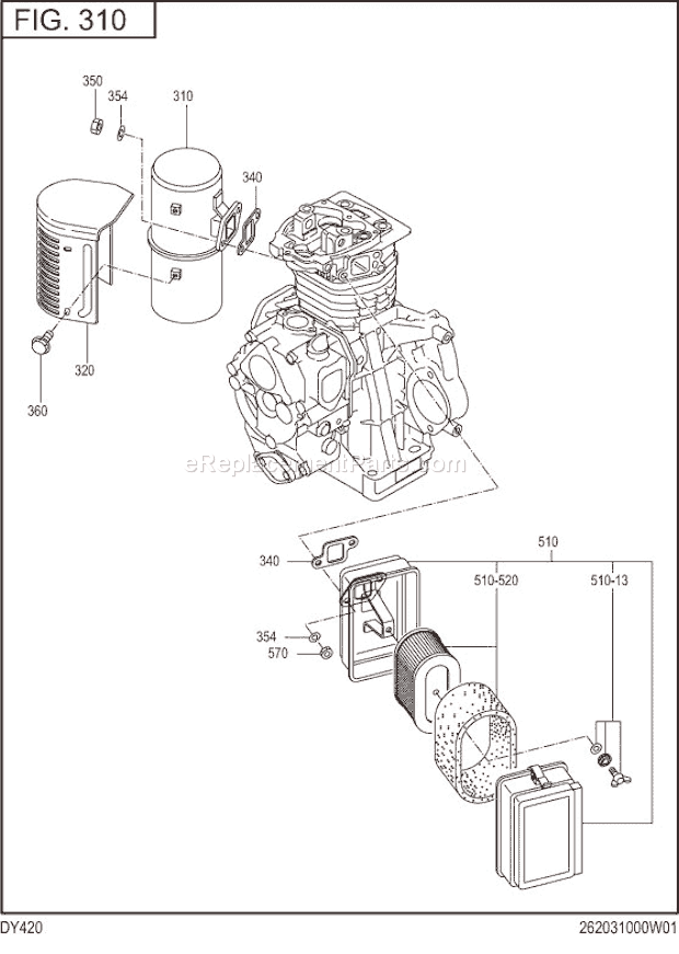 Subaru / Robin DY420DD0000 Engine Page E Diagram