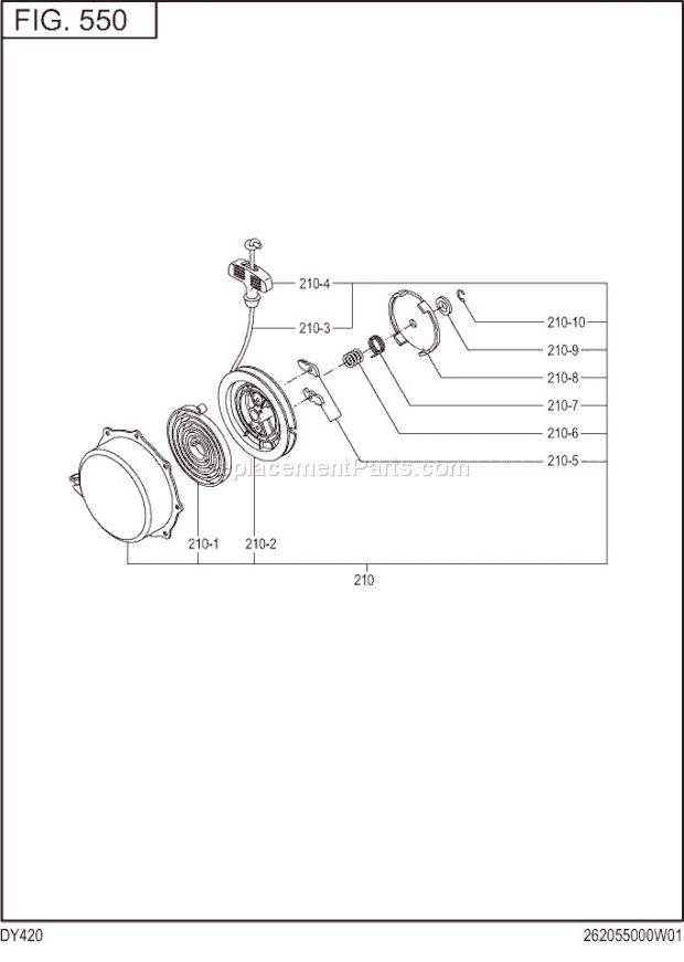 Subaru / Robin DY420DS7090 Engine Page K Diagram