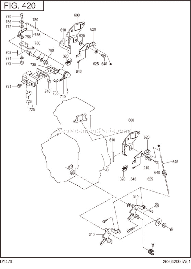 Subaru / Robin DY420DS7090 Engine Page I Diagram