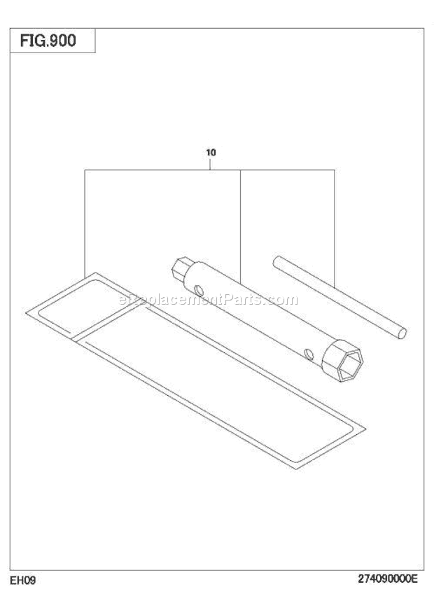 Subaru / Robin EH090D42020 Engine Accessories Label Gr Diagram