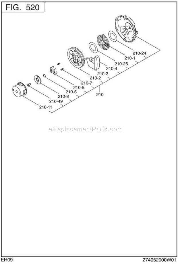 Subaru / Robin EH090D42200 Engine Page G Diagram