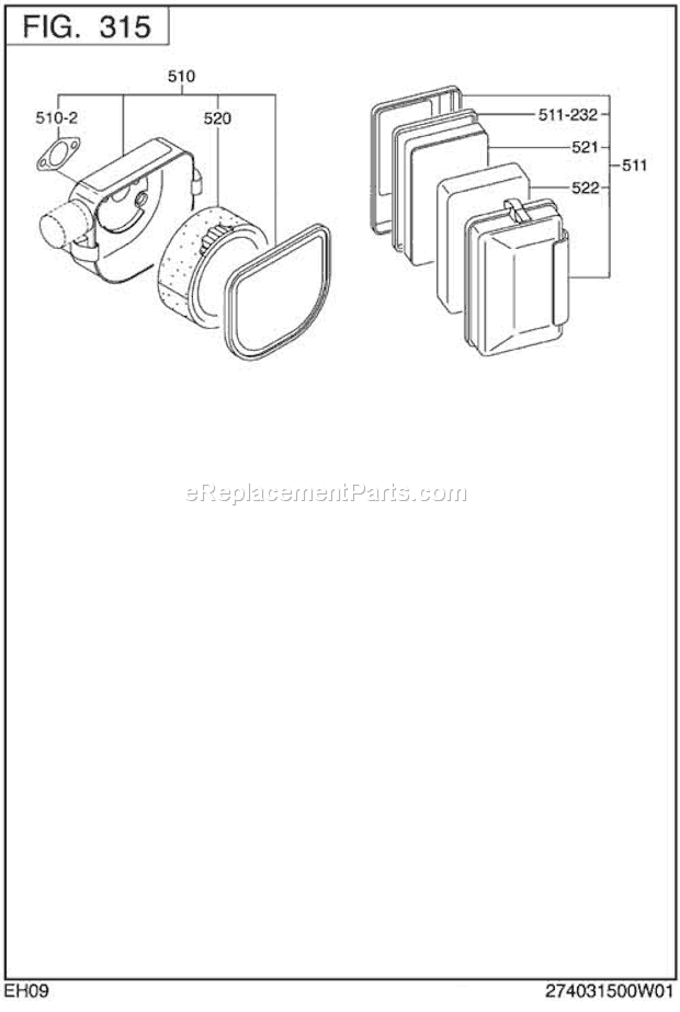 Subaru / Robin EH090D45050 Engine Page D Diagram