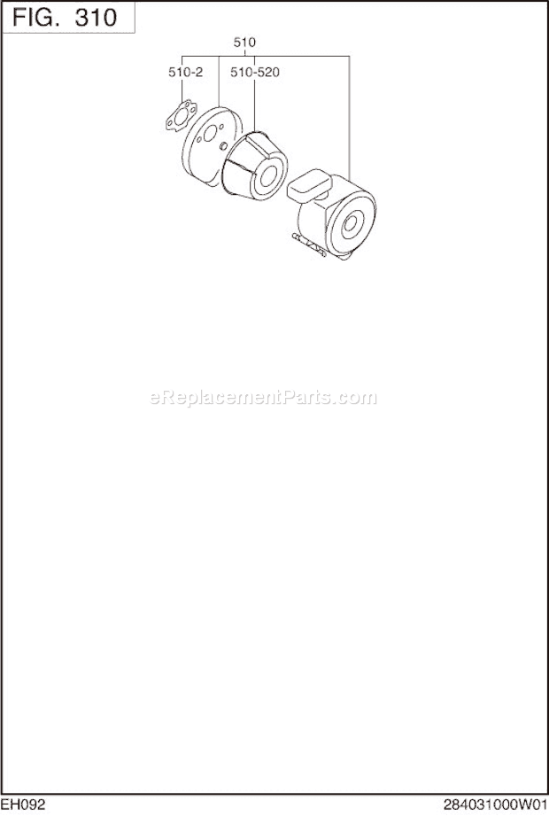 Subaru / Robin EH092D00040 Engine Page D Diagram