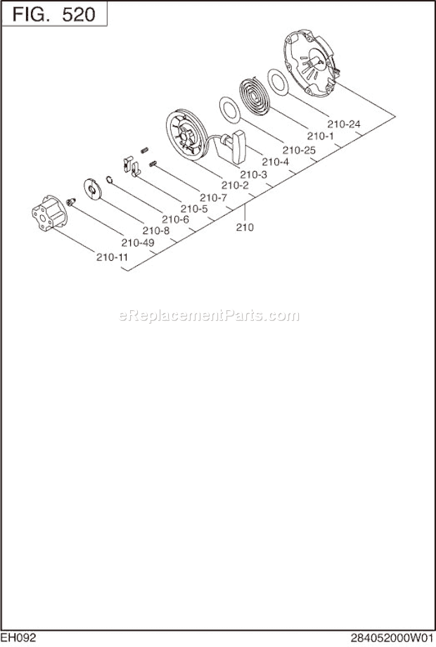 Subaru / Robin EH092F42020 Engine Page G Diagram