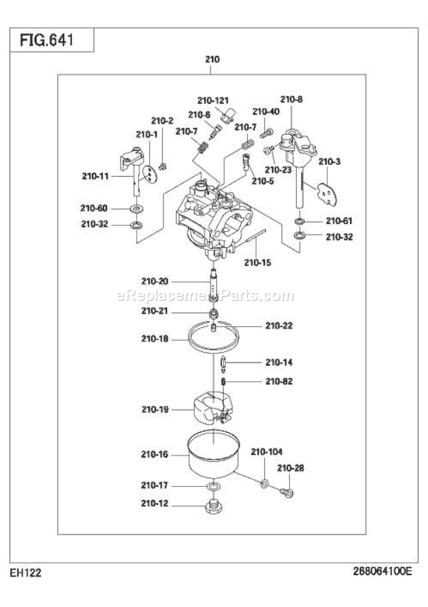 Subaru / Robin EH122B00050 Page H Diagram