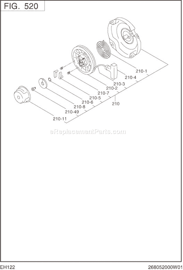 Subaru / Robin EH122B74000 Page I Diagram