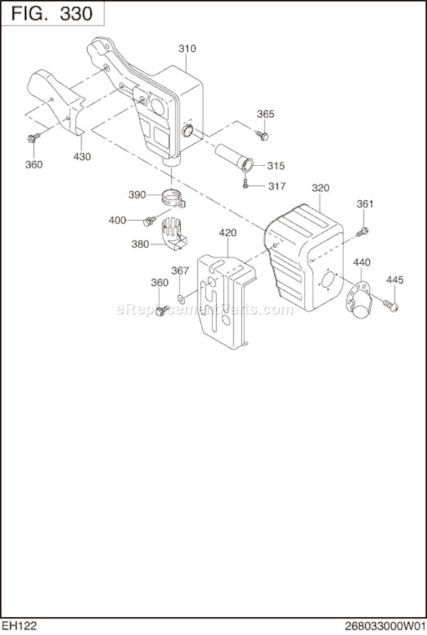 Subaru / Robin EH122D16010 Engine Page E Diagram