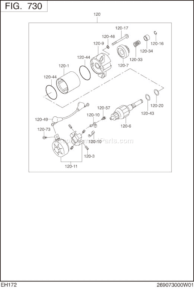Subaru / Robin EH172DS6030 Engine Page N Diagram
