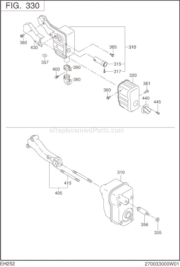 Subaru / Robin EH252B02080 Engine Page E Diagram