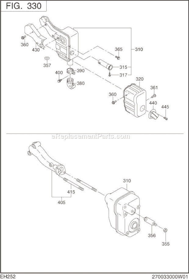 Subaru / Robin EH252B71280 Engine Page E Diagram