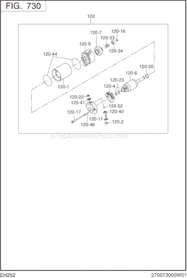 Subaru / Robin EH252BS7170 Engine Page M Diagram