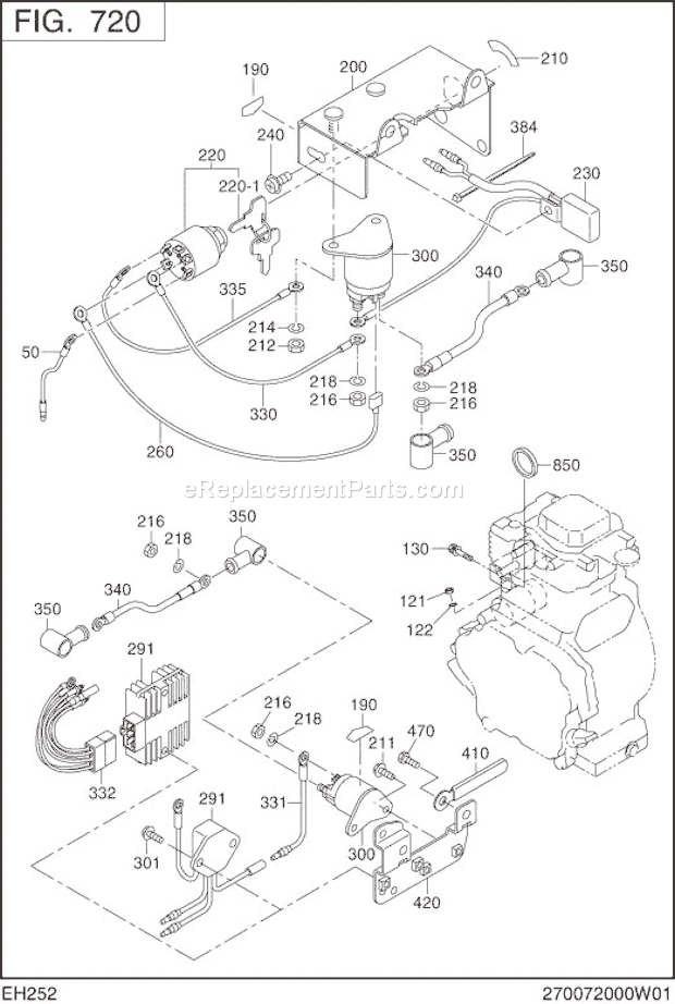 Subaru / Robin EH252DS2620 Engine Page K Diagram