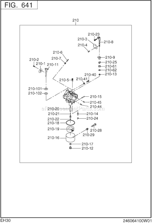 Subaru / Robin EH300B13110 Engine Page K Diagram