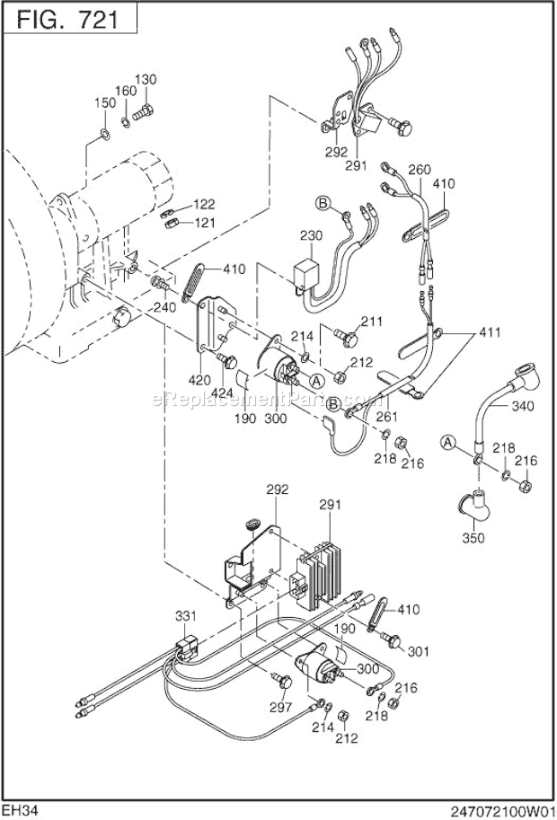 Subaru / Robin EH340BS0050 Engine Page L Diagram