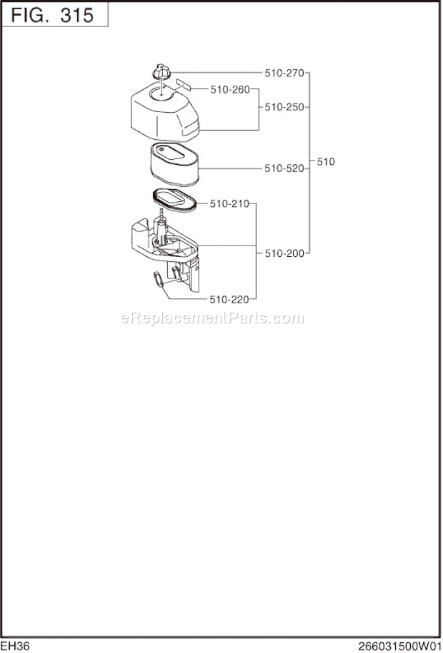 Subaru / Robin EH360D00210 Engine Page D Diagram