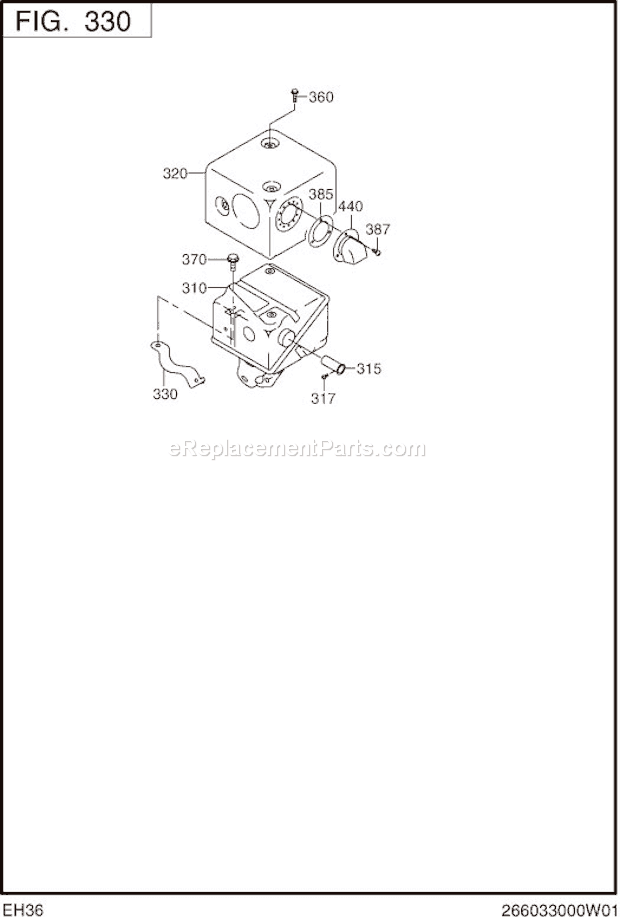 Subaru / Robin EH360D50000 Engine Page E Diagram