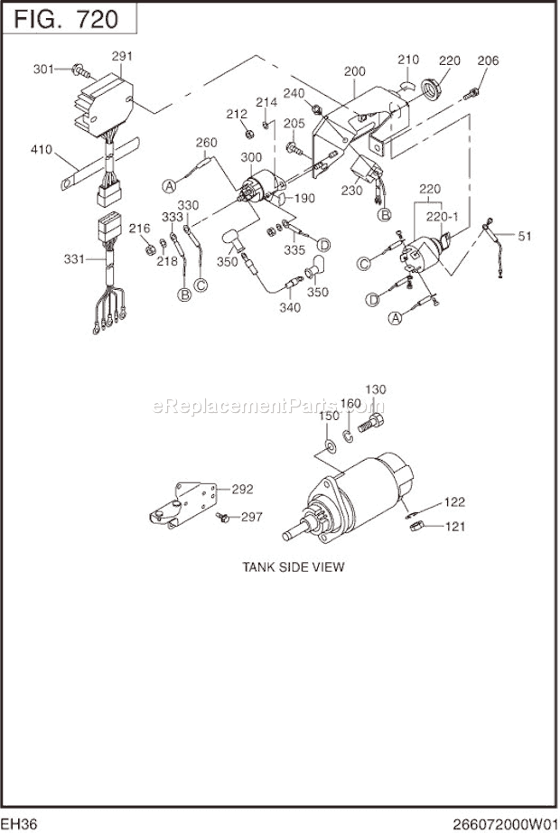 Subaru / Robin EH360DS0000 Engine Page L Diagram