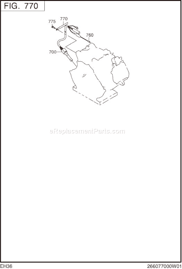 Subaru / Robin EH360YS2421 Engine Page P Diagram