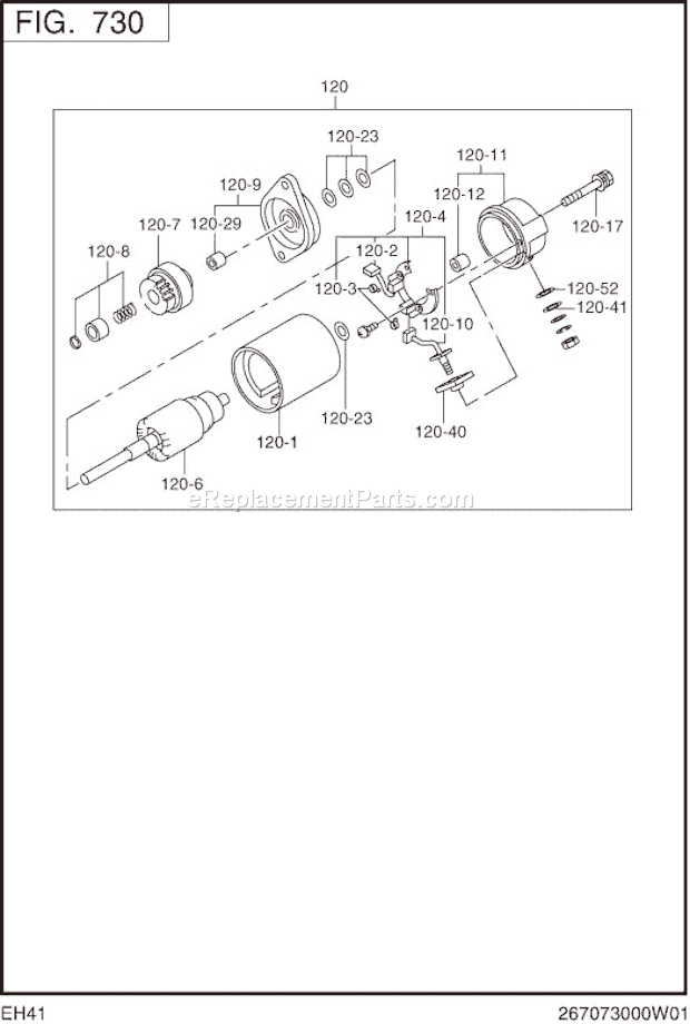 Subaru / Robin EH410D00150 Engine Page M Diagram