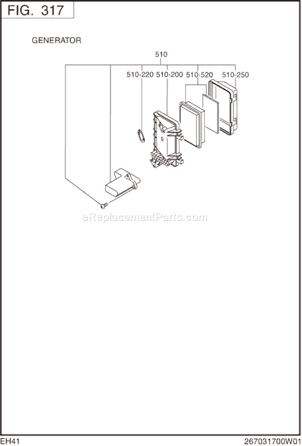 Subaru / Robin EH410D52420 Engine Page D Diagram