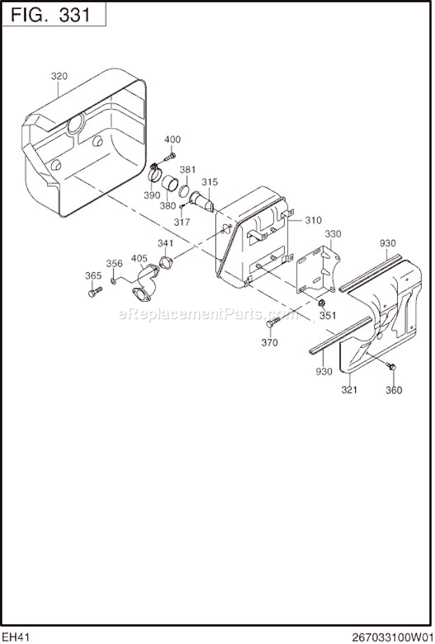 Subaru / Robin EH410D62210 Engine Page E Diagram