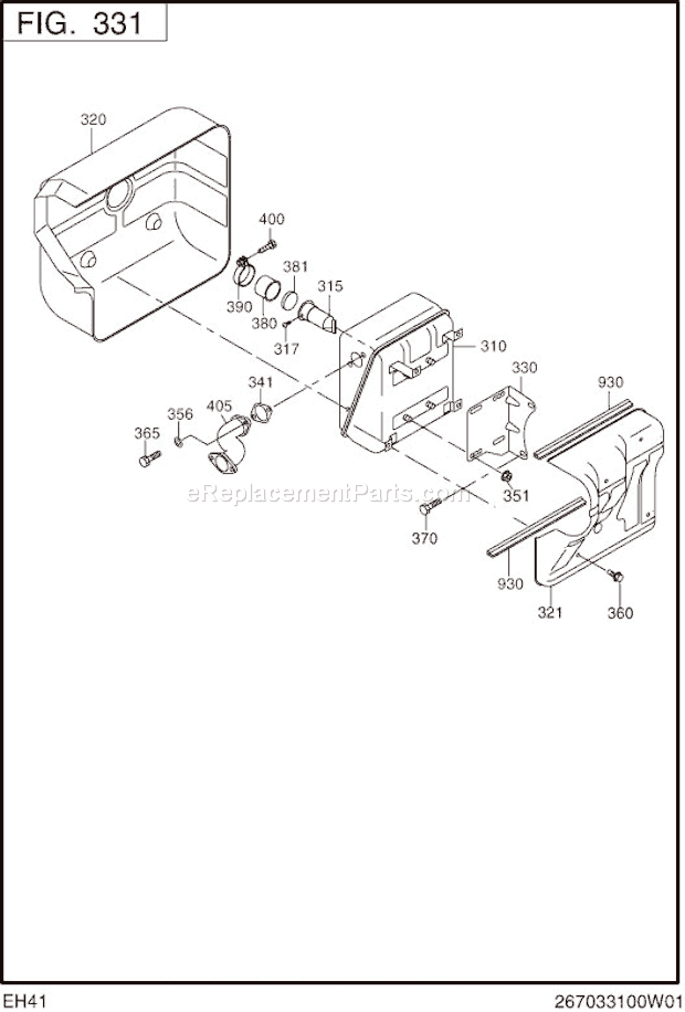 Subaru / Robin EH410D62211 Engine Page E Diagram