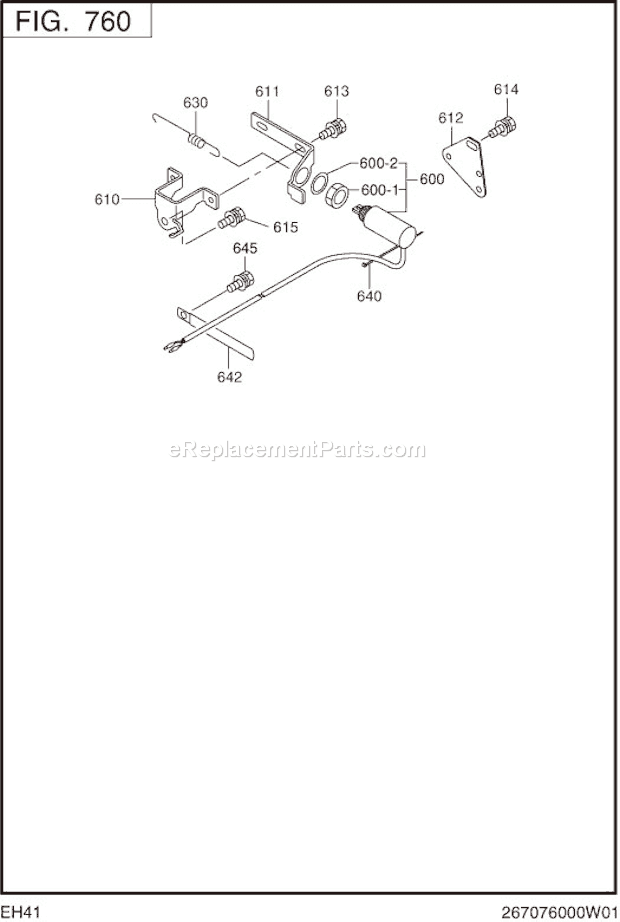 Subaru / Robin EH410DS2420 Engine Page O Diagram
