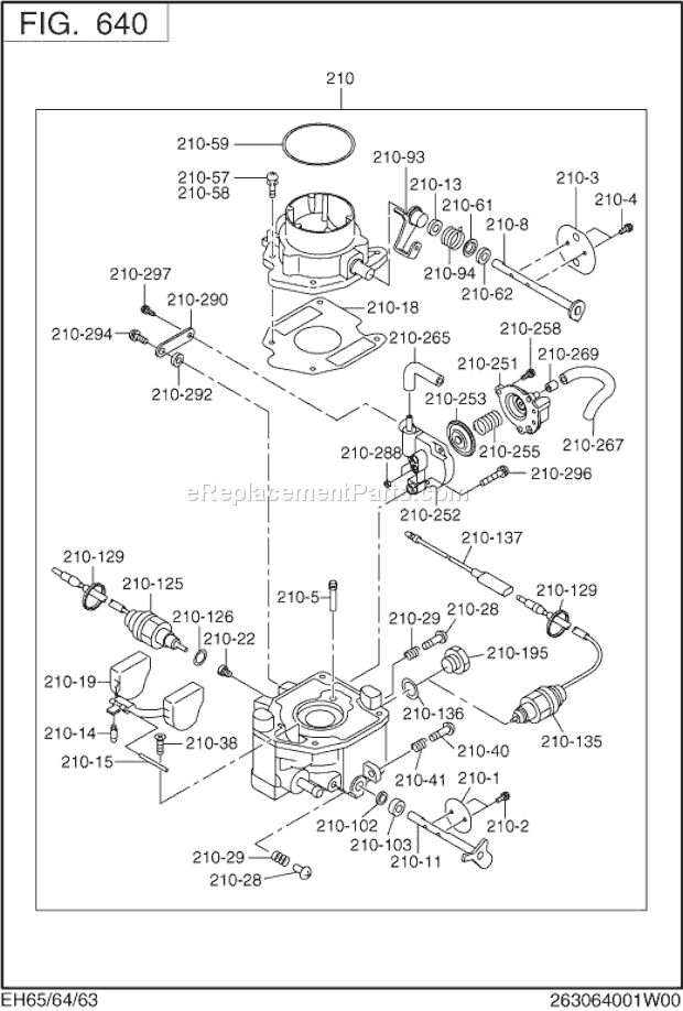 Subaru / Robin EH650DC2250 Engine Page H Diagram