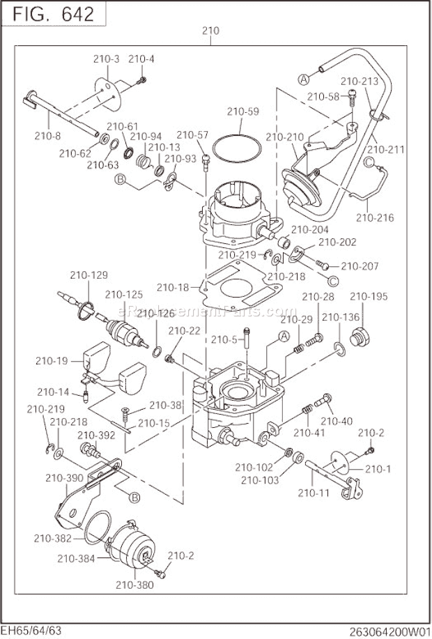 Subaru / Robin EH650DC252S Engine Page J Diagram