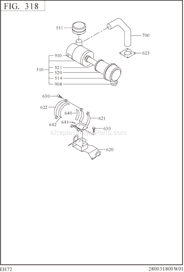 Subaru / Robin EH720DS0441 Engine Page D Diagram