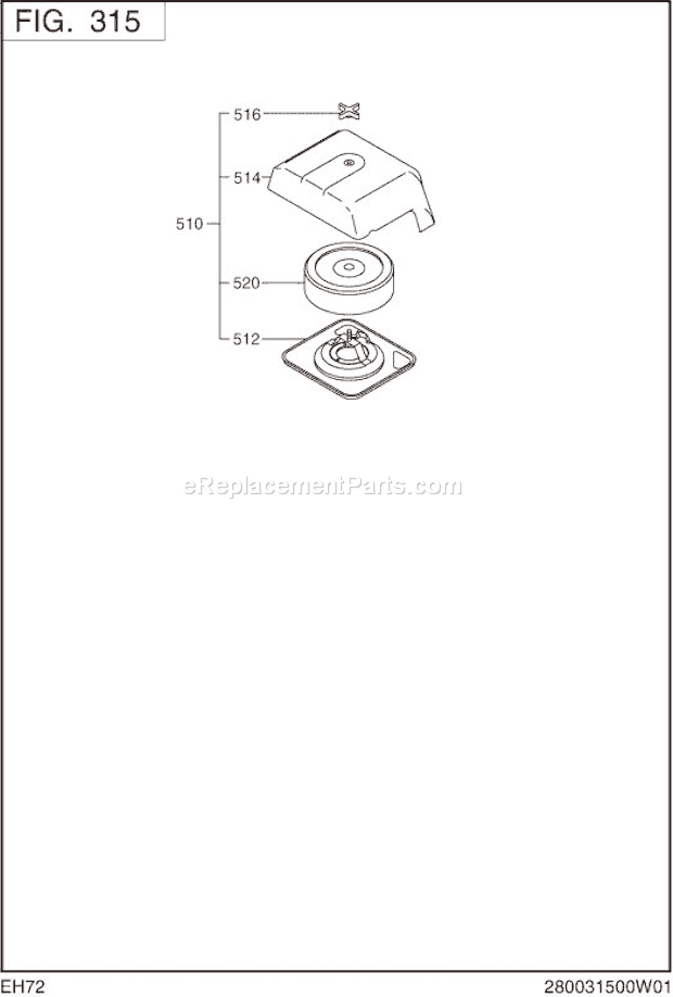 Subaru / Robin EH720DS1211 Engine Page D Diagram