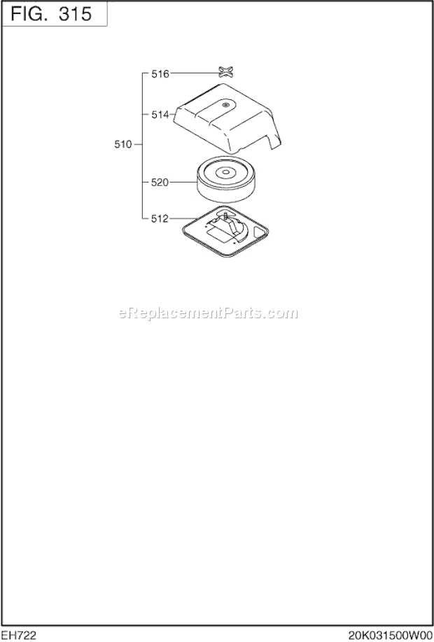 Subaru / Robin EH722DS2110 Engine Page D Diagram