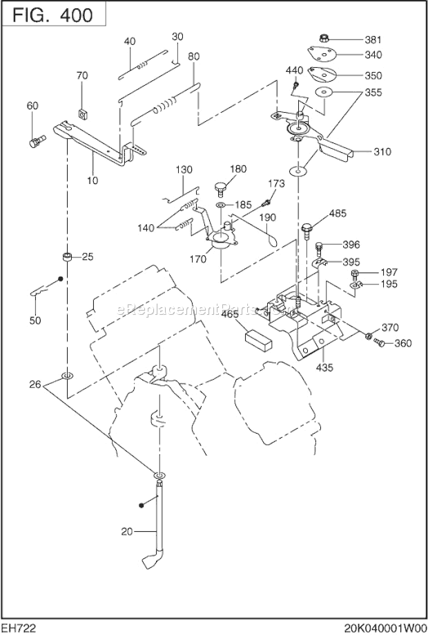 Subaru / Robin EH722DS2110 Engine Governor Group Diagram