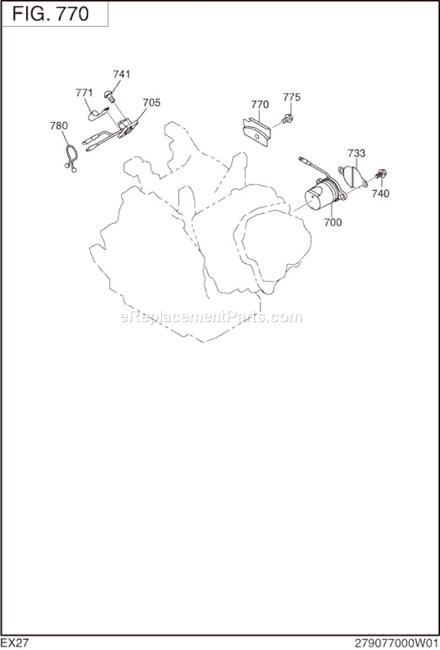 Subaru / Robin EX270D20241 Engine Page L Diagram