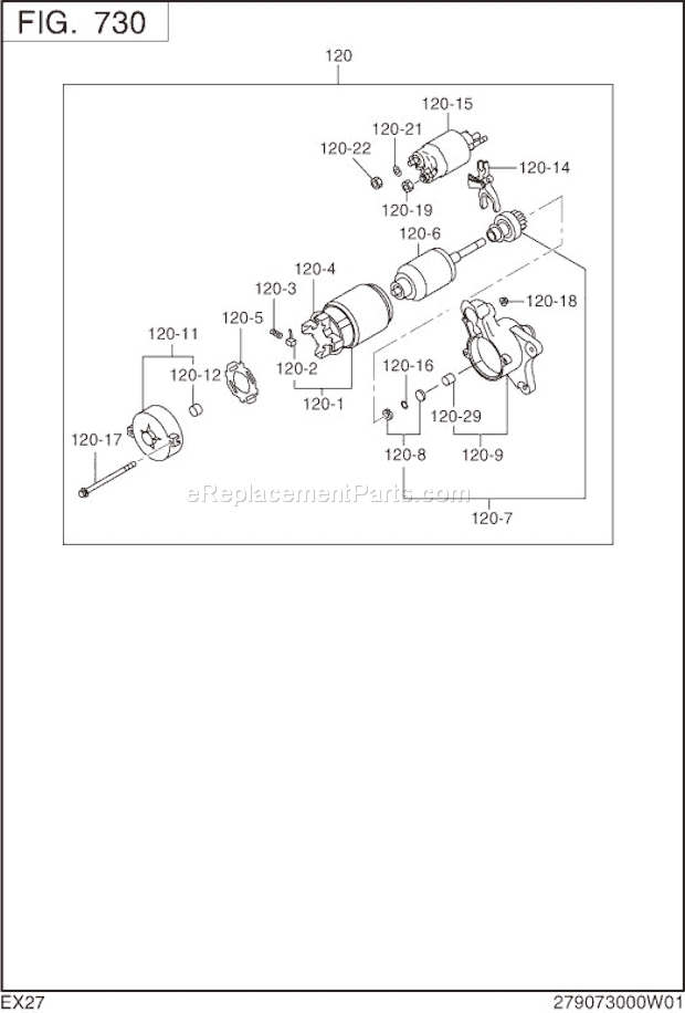 Subaru / Robin EX270DS4100 Engine Page L Diagram