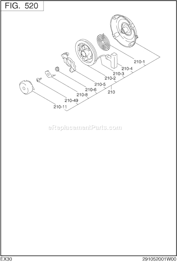 Subaru / Robin EX300D20110 Engine Page G Diagram