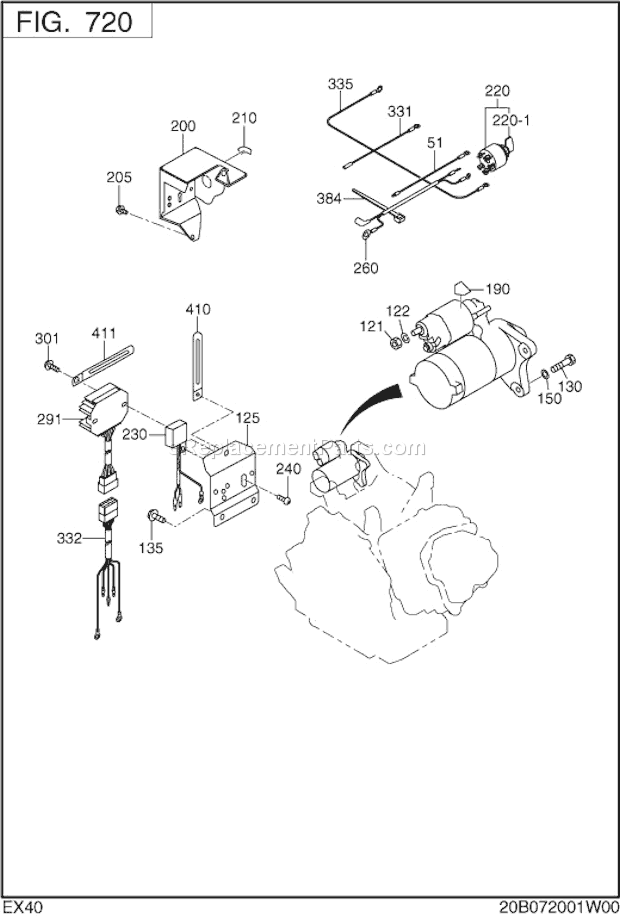 Subaru / Robin EX400DS2130 Engine Page K Diagram