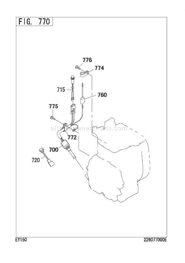 Subaru / Robin EY150D35540 Engine Page L Diagram