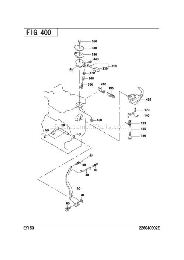 Subaru / Robin EY150DD2430 Engine Page D Diagram