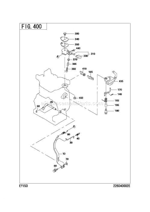 Subaru / Robin EY150DD2970 Engine Page D Diagram