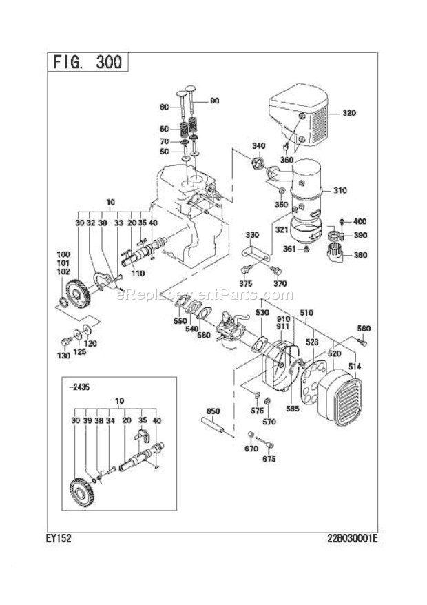 Subaru / Robin EY152BB7130 Engine Page C Diagram