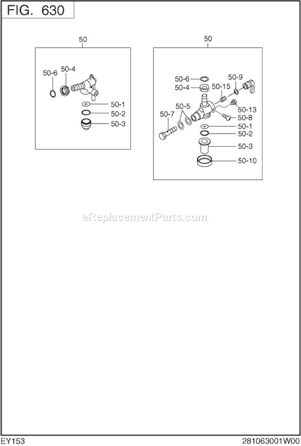 Subaru / Robin EY153D10160 Engine Page I Diagram