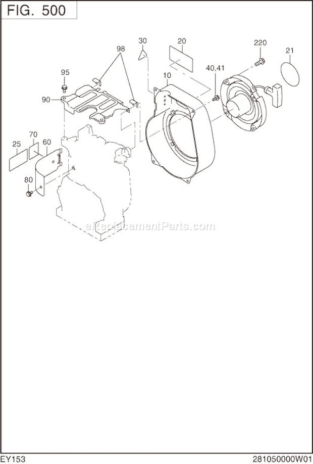 Subaru / Robin EY153D24620 Engine Page F Diagram