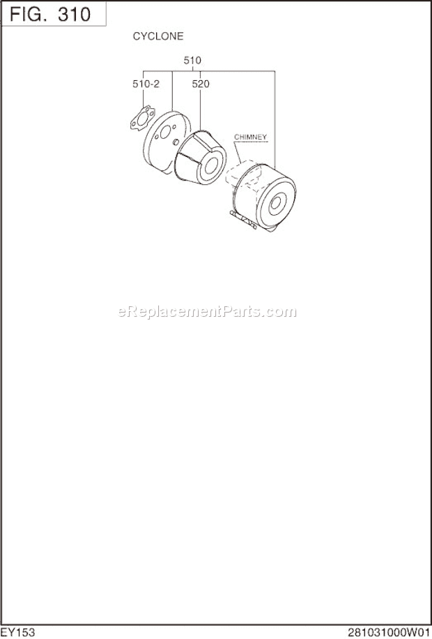 Subaru / Robin EY153D40010 Engine Page D Diagram