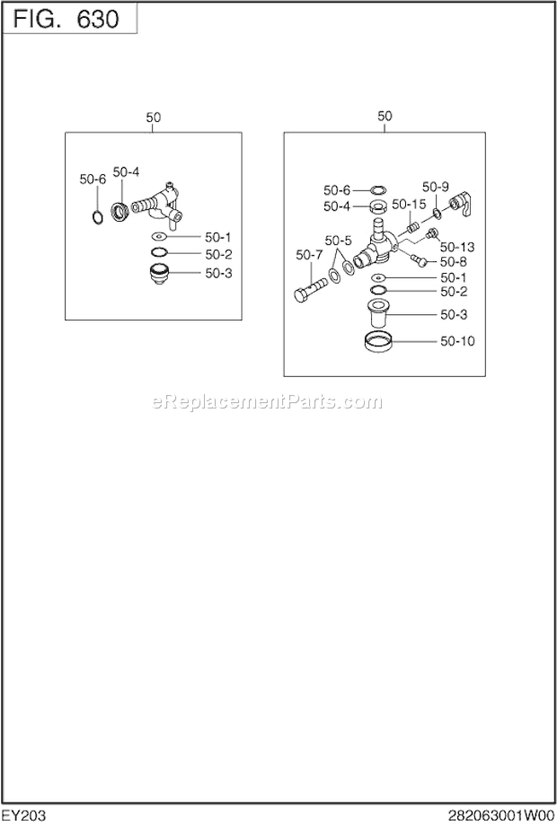 Subaru / Robin EY203D61220 Engine Page I Diagram